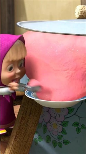 When you accidentally make too much food! 😂 #MashaAndTheBear #memes #Food #Cartoons