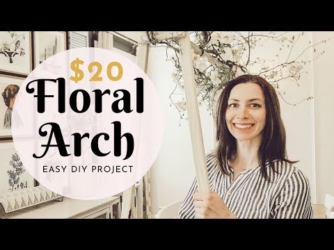How to DIY an Over the Table Floral Arch for just $20