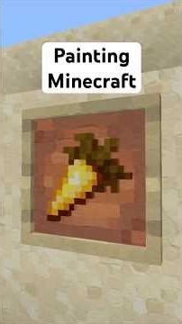 Painting the GOLDEN CARROT in Minecraft! #minecraft #texturepack