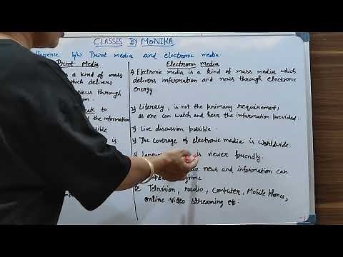 Difference between print media and electronic media