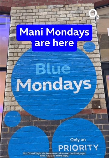 Let's paint Mondays blue 💅💙 Get 30% off nail treatments at selected Townhouse Nail Salons with Priority Blue Monday rewards. T's & C's apply.