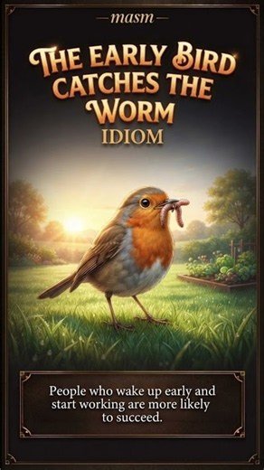 masm idiom:- the early bird catches the worm