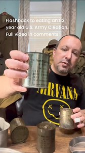 I’ve opened and tried a few WW2 C Rations, but this one was perfect inside! Dates February 1942 - It contained three sugar cubes, four Bundt’s hard candies, five biscuits and a tin full of soluble coffee. We reproduce these cans and contents so it was great to try a surviving original that hadn’t turned to dust or spoiled. #trendingreels #trendingvideo #military #army #tbt #armedforces #UnitedStates #trendingpost #fypシ゚ #foryourpage #veterans #usa #rations #WWII #ww2 #WorldWarII #worldwar2 #worl