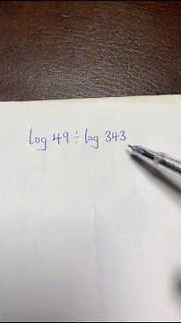 Division of log property #maths #exam #mathtricks
