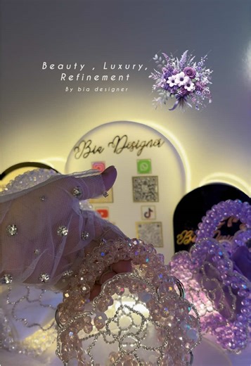 DIY Flower Crystal Beaded Bag Tutorial