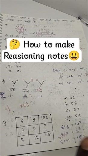 how to make Reasioning notes #notes # Reasioning #howtomakenotes #notes kaise banayen