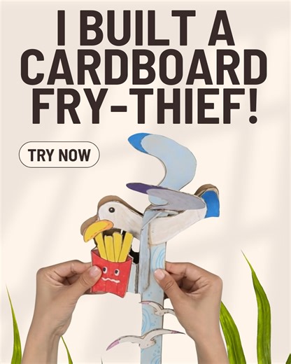 Meet the BeaverBot Munchy Seagull Kit🐦 A little cardboard, a lot of personality. Cut, build, and bring this snack-loving seagull to life with BeaverBot. You in? 😄✂️ #BeaverBot #giftideas #crafts #crafting #crafty #toddlermom #STEAM #cardboard #diyhome #CreativeKid #diy #cardboardcrafts #cardboardart #craftykids #learnandplay #HandsOnLearning #kidsactivities #giftideas | BeaverBot