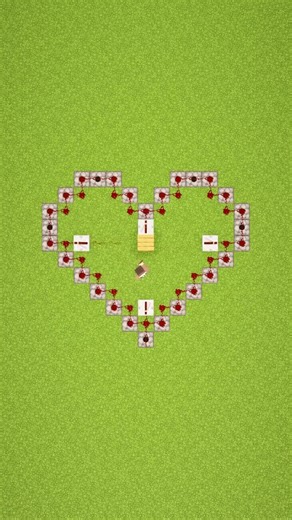 Minecraft heart build with a twist #minecraft #shorts