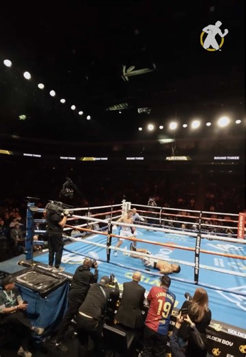 Incredible Drone View of Boxing Knockout