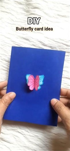 DIY Cute Butterfly card idea 💡, papercraft