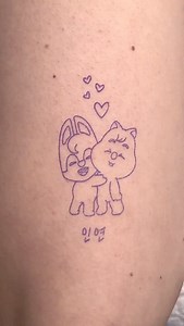 Stray Kids SKZOO (Korean lettering) . . . . . #straykidstattoo #skzootattoo #finelinetattoo #kpoptattoo #koreatattoo | 지브타투