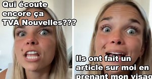 Une influenceuse au Québec en colère car TVA Nouvelles l’ont ramassé dans un article