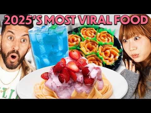 Trying & Rating 2025's Most Viral Foods! (ft. Josh Elkin!)