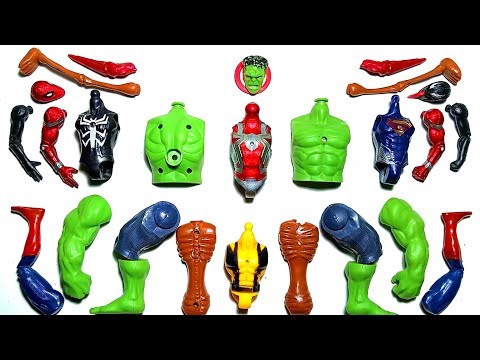 AVENGERS TOYS MARVEL'S WOLVERINE VS SUPERMAN, VENOM VS SIRENHEAD, HULK VS SPIDER-MAN TOYS UNBOXING