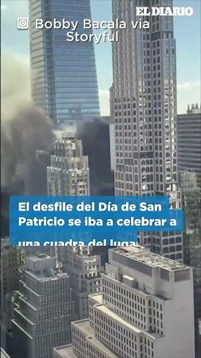 Se incendia un edificio en el centro de Manhattan, bomberos intentan apgar el fuego / El Diario