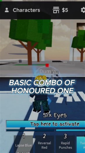BASIC COMBO FOR HONOURED ONE IN ROBLOX JUJUTSU SHENANIGANS|