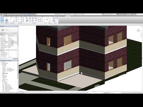 Revit 2017 Tutorials: Beginner-Adding Two Different Claddings to Exterior Walls