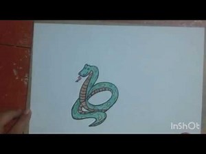 how to draw a python,cartoon snake ,cute cartoon snake drawing,learning colors ,easy drawing for kid
