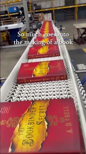 Ever wanted to see how book binding works? 📚 Watch THE BOOKBINDER'S SECRET get bound!