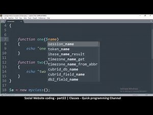 Social Website from scratch - Part 22 - Classes | OOP PHP with MYSQL Database