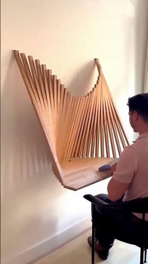 Artistic Wooden Folding Study Table | Smart Home Crafts