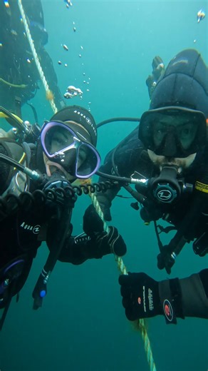 Sip of coffee, followed by a wreck dive… what a way to wake up! ☕🌊 From the surface to the seabed, every moment is unforgettable when you’re exploring some of the world’s best shipwrecks with incredible visibility. ⚓✨ 👉 Want to explore the open water with us? Learn more about our training programs online. | Ocean Quest Adventures