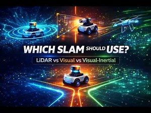 3 Types of SLAM Explained Clearly | LiDAR vs Visual vs Visual-Inertial SLAM