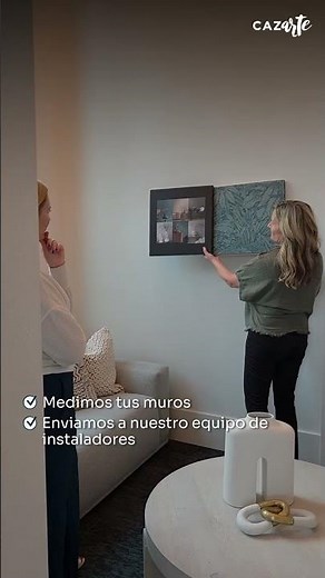 En Cazarte no te dejamos solo. Asesoría, medición e instalación de papel mural sin complicaciones.