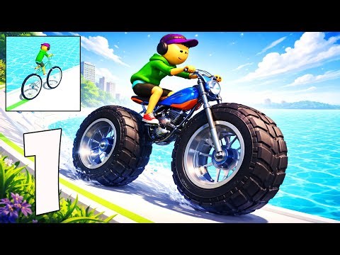 Big Bike – Gameplay Walkthrough – Grow & Collect Wheels Gameplay (iOS, Android)