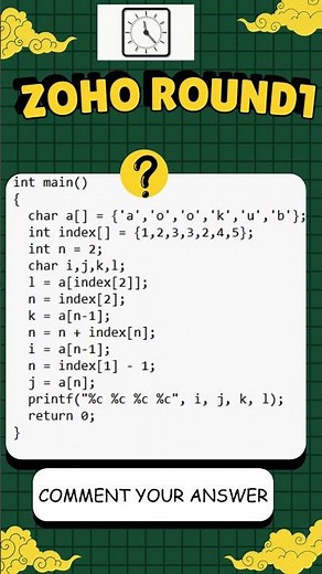 ZOHO Interview Question 8 | Can you solve this | C debugging | Code Quiz Express |