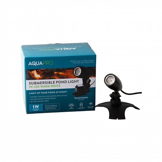 AQUAPRO 1 LED Warm White Pond Light with Transformer