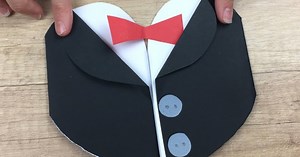 Quick And Simple Father's Day Tuxedo Gift Card