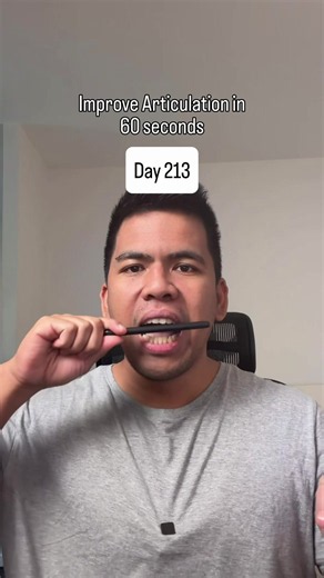 Day 213: Improve articulation in 60 seconds #fyp #articulation #communication