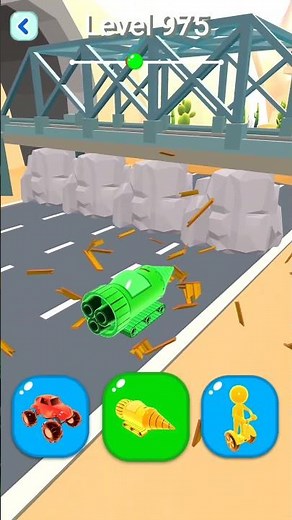 Shape-Shifting 2 GAMEPLAY Level No #975 Walkthrough - New Update Car Racing #Shorts #ShapeShifting