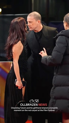Channing Tatum and his girlfriend shared a romantic moment on the red carpet at the Film Festival.