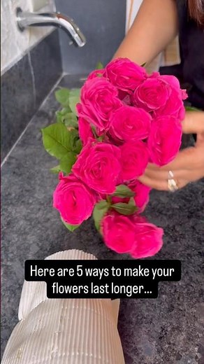 How to Make Fresh Flowers Last Longer | 5 Tips & Tricks #floristtips #flowercare
