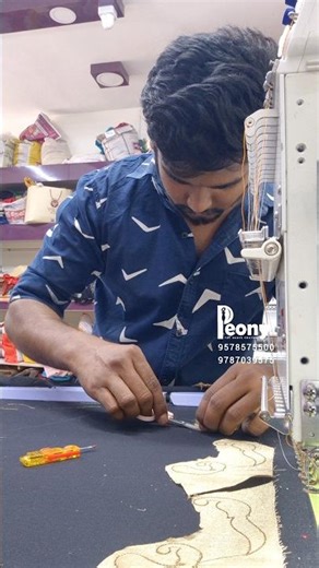 Tissue Applique Work embroidery. For Booking/9787039575