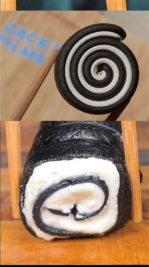 Rolling Ridiculously Rich Sliced Oreo Sushi Spirals🥢 #shorts #oreo #sushi #zackdfilm ‪@zackdfilms‬