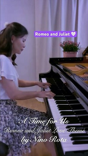 A Time for Us. Romeo and Juliet (Love Theme) by Nino Rota. Beautiful Piano Arrangement #shorts