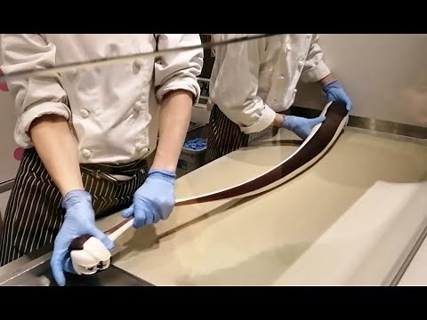 美しい手作りキャンディ作り１００人前 どこまで切っても文字入りのキャンディができるまで Japan candy making