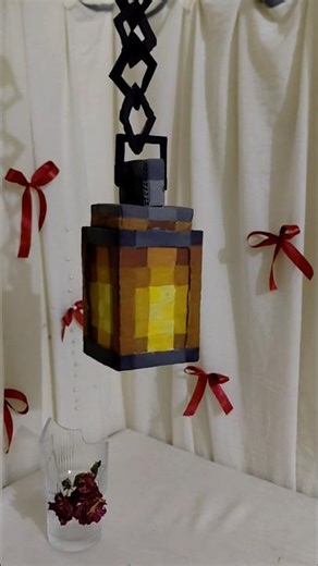 #diy minecraft lamp🏮!!/room decor