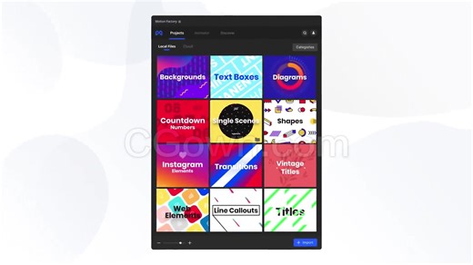 4000预设标题背景图形动画转场V2.0