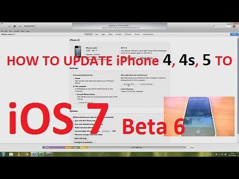 HOW TO UPDATE iPHONE 4, 4s, 5 to iOS 7 ipsw Download
