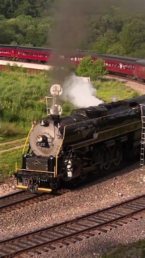 Big Boy 4014 and R&N 2102 Whistle At Jim Thorpe - 7/1/26 #steamlocomotive #railway