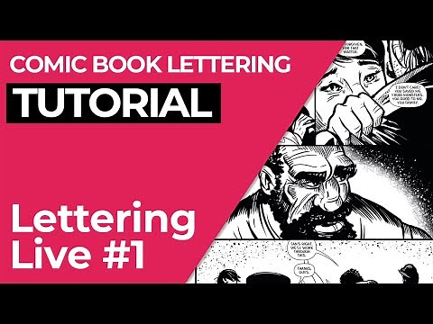 Lettering Live #1 - Comic Book Lettering Tutorial - Live Demo in Adobe Illustrator