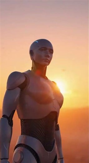 AI Robot Watching the Sunrise for the First Time 🌅 | Awakening Intelligence