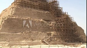 The pyramid of Djoser sometimes called the Step Pyramid of Djoser