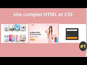 Découvrez comment construire un site web E-commerce en utilisant HTML et CSS étape par étape
