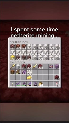 Minecraft Netherite Mining #minecraft #nether