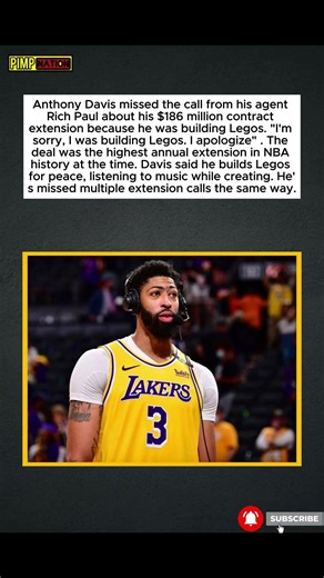 Anthony Davis Missed a $186 Million Call Because He Was Building Legos 😳
